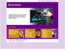 Tablet Screenshot of ciphony.com